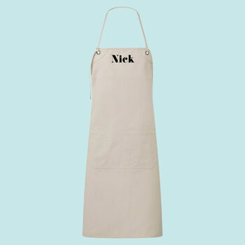 Modern Personalised Canvas Apron, 2 of 8