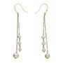 Elara 18ct Gold Plate Pearl Drop Earrings, thumbnail 2 of 3