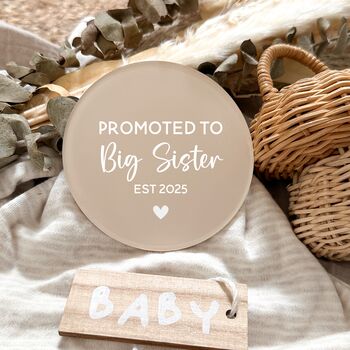 Promoted To Auntie Announcement Plaque Sign, 3 of 8