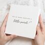 Little Secret Pregnancy Announcement Card For Family, thumbnail 1 of 7