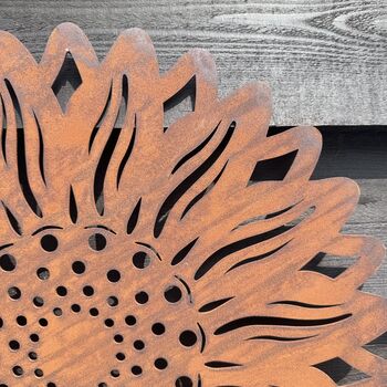 Sunflower Wall Feature , Garden Fence Decoration , House Sign, 8 of 12