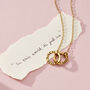 Personalised Double Hoop Names Necklace, thumbnail 3 of 9