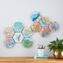 Custom Map Location Hexagon Collectible Wall Block Art, thumbnail 5 of 12