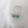 Gemstone Cluster Detail Sterling Silver Ring, thumbnail 8 of 8