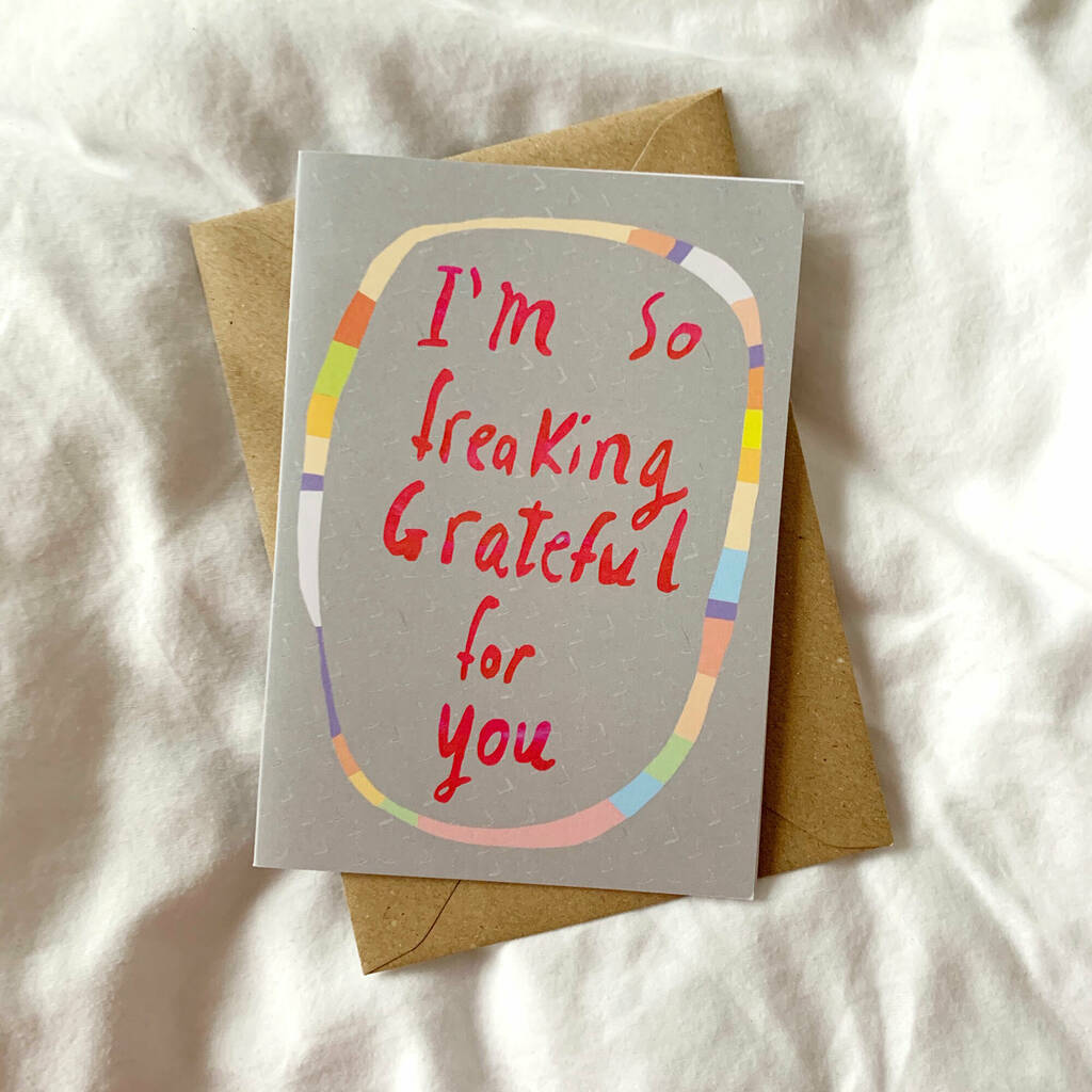 So Freaking Grateful For You Card, 1 of 4
