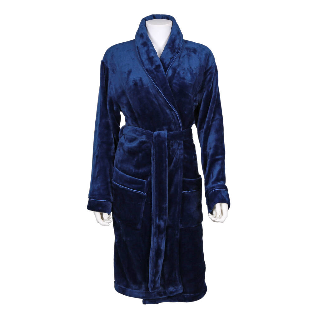 Personalised Soft Fleece Dressing Gown By Duncan Stewart