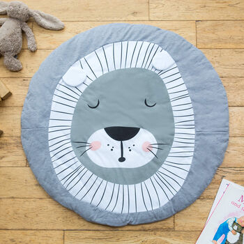 Personalised Animal Faces Baby Play Mat, 10 of 12