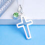 Personalised Silver Cross Confirmation Necklace, thumbnail 4 of 11