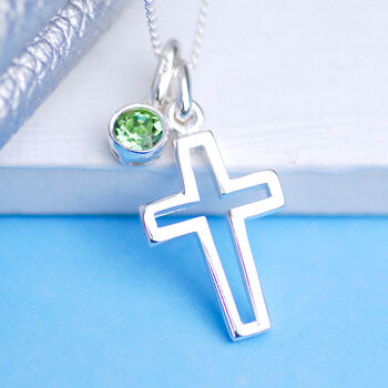 Personalised Silver Cross Confirmation Necklace, 4 of 11