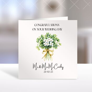 Personalised Irish Wedding Card, 2 of 4