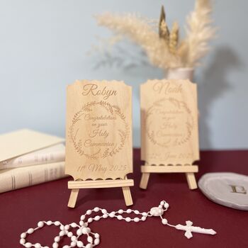 Personalised Christening Keepsake Card, 4 of 6