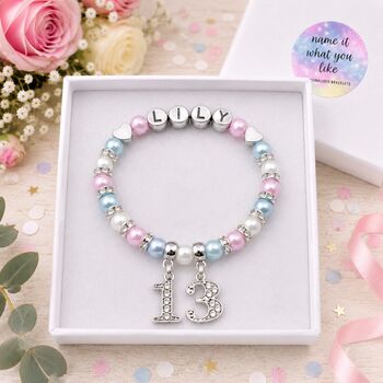 Personalised Birthstone Bracelet Birthday Gift For Her Inc Free Gift Box And Message, 7 of 13