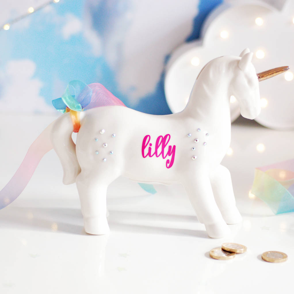 personalised unicorn toy box