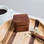 Small Personalised Leather Jewellery Case For Him, thumbnail 4 of 12
