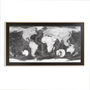 Black And White World Map, thumbnail 4 of 12