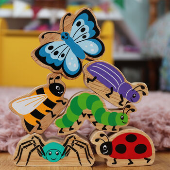 Set Of Six Wooden Toy Stackable Insects, 2 of 4