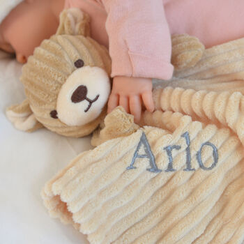 Personalised Teddy Ribbed Unisex Comforter, 3 of 9