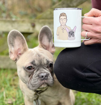 Personalised Dog Dad Insulated Travel Mug, 12 of 12