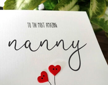 Personalised Birthday Card For Special Nanny, Handmade Card For Her, 3 of 3