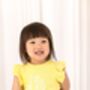 Personalised Embroidered Daisy Lace Trim T Shirt And Short Set, thumbnail 2 of 12
