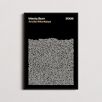 Arctic Monkeys Mardy Bum Lyrics Print, 2 of 9