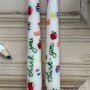 Ivory Hand Painted Thank You Teacher Gift Candles, thumbnail 4 of 5