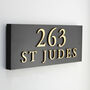 Personalised House Sign With Raised Gold Lettering, thumbnail 4 of 10
