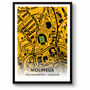 Wolves Fc Football Gift Molineux Stadium Art Map A3 Print Wolverhampton Wanderers, thumbnail 1 of 4