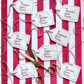 Personalised Gift Tag Reusable For Stockings And Santa Sacks, 3 of 9