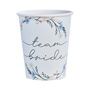 Boho Floral Team Bride Hen Party Cups, thumbnail 2 of 3