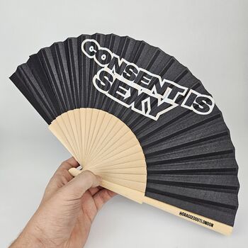 Handheld Consent Is Sexy Folding Fan, 3 of 3