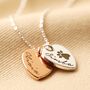 Personalised Heart And Disc Charm 'Family' Necklace, thumbnail 4 of 9
