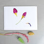 Pack Of Four Notelets With Tulip Illustrations, thumbnail 3 of 3