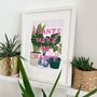 Plant Lover Print A4 Or A3 Plants Make Me Happy, thumbnail 4 of 4