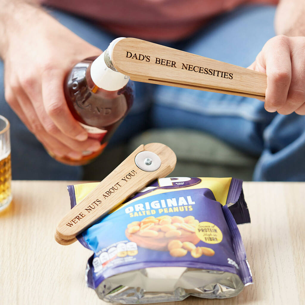 Personalised Bottle Opener And Snack Bag Clip, 1 of 7