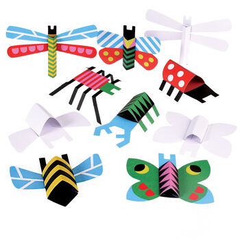 Pack Of Seven 'Make Your Own Origami Bugs Craft Kits', 3 of 4