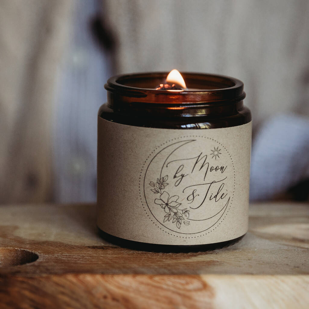 Cosy Crackle Wick Jar Candle Driftwood, 1 of 6