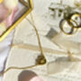 Bridesmaid Thank You Necklace Gold, thumbnail 4 of 8