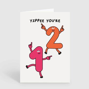 Happy 12th Birthday Card Yippee You're 12 Years Old, 2 of 2
