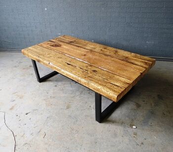 Industrial Style Reclaimed Coffee Table Tv Unit 156, 4 of 6