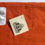 Nepali Cotton Scarf, Mandarin Orange, Ethically Handmade, thumbnail 4 of 7