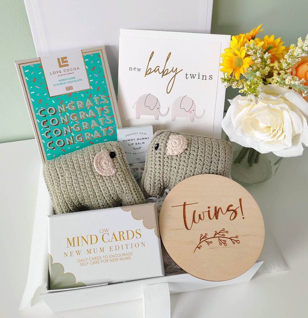 Unisex Twin Baby Gift Box Create Your Own By Beatrice & Barley ...
