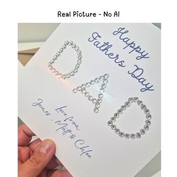 Handmade Personalised Fathers Day Card From Name, 2 of 6