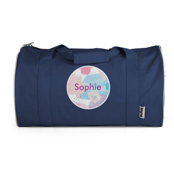 Personalised Painterly Design Kids Duffle Bag, 6 of 8