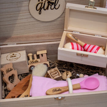 Luxury Personalised Keepsake Baby Gift Box, 9 of 12
