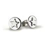 Lucky Earrings With Silver, Rose Or Gold Colour Star, thumbnail 4 of 6