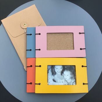 New Baby Leather Photo Album And Frame Gift Set, 7 of 9