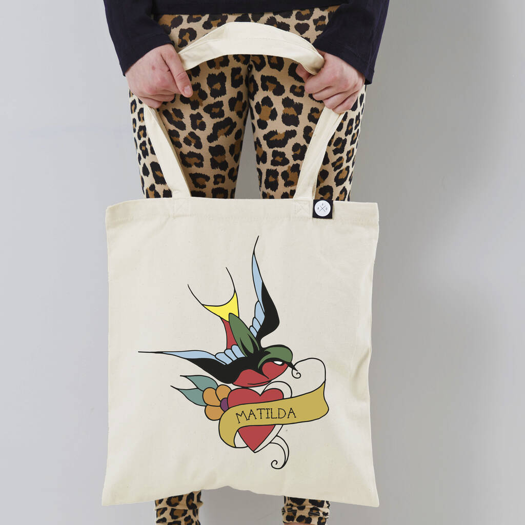 Personalised ' Tattoo' Bag By A Piece Of