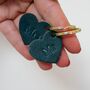 'Mr And Mrs' Small Leather Heart Keyring, thumbnail 6 of 7
