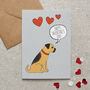 Border Terrier Valentine's Day Card, thumbnail 1 of 2